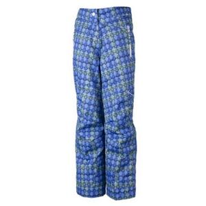 Obermeyer Girl's Brooke Snow Ski Pants in Provence Plaid pattern Size 12 Juniors